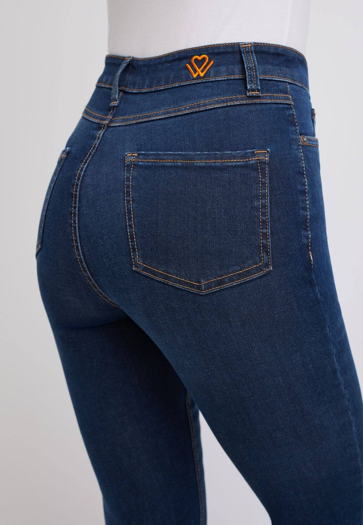 wonderjeans High Waist Bootcut Authentic Dark Blue