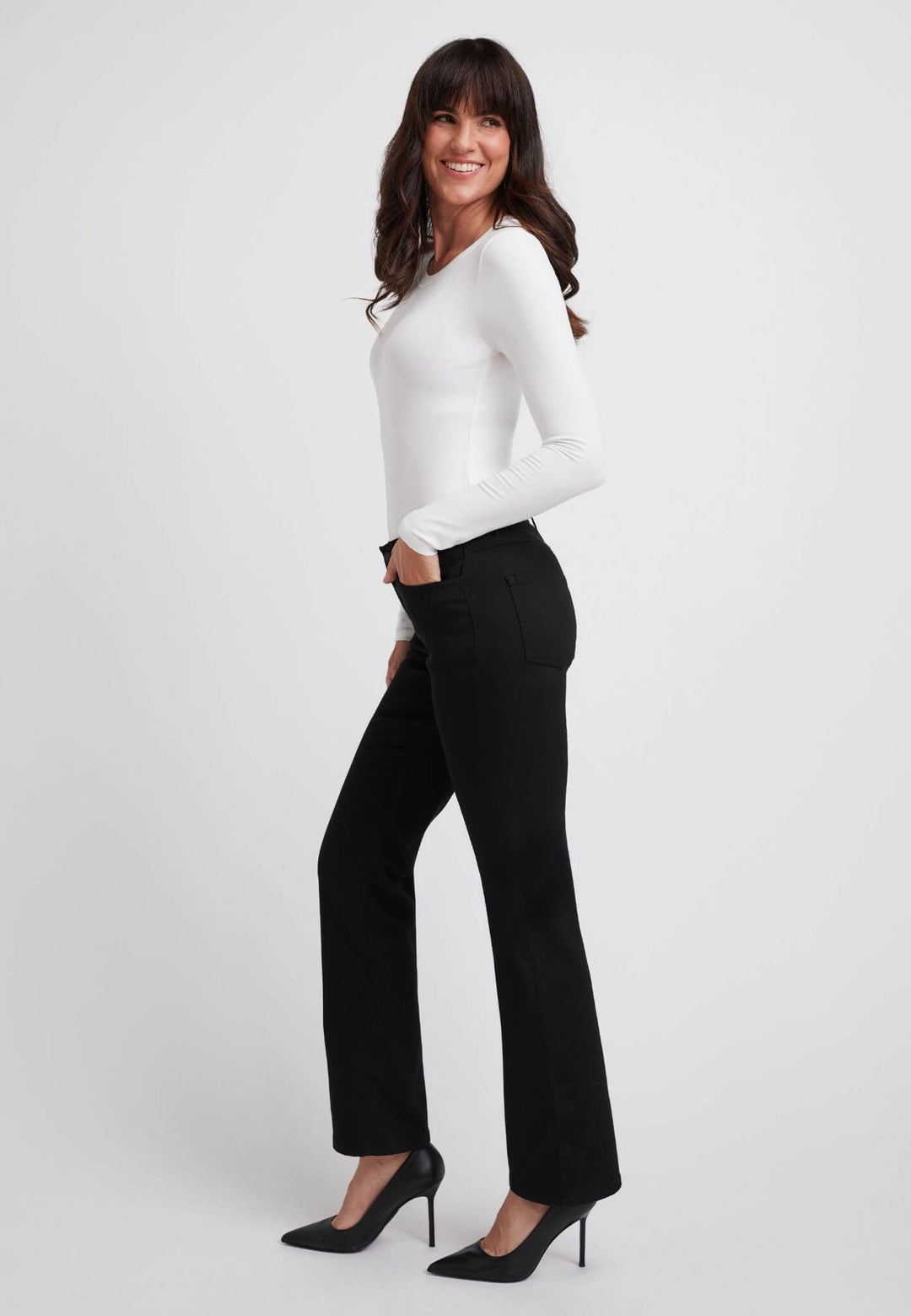 wonderjeans Bootcut Black Techno Premium