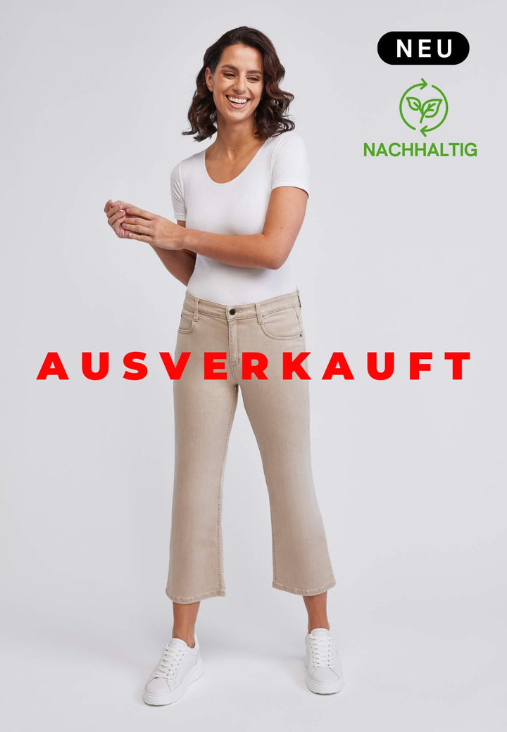 wonderjeans Relaxed Straight Ankle Sand