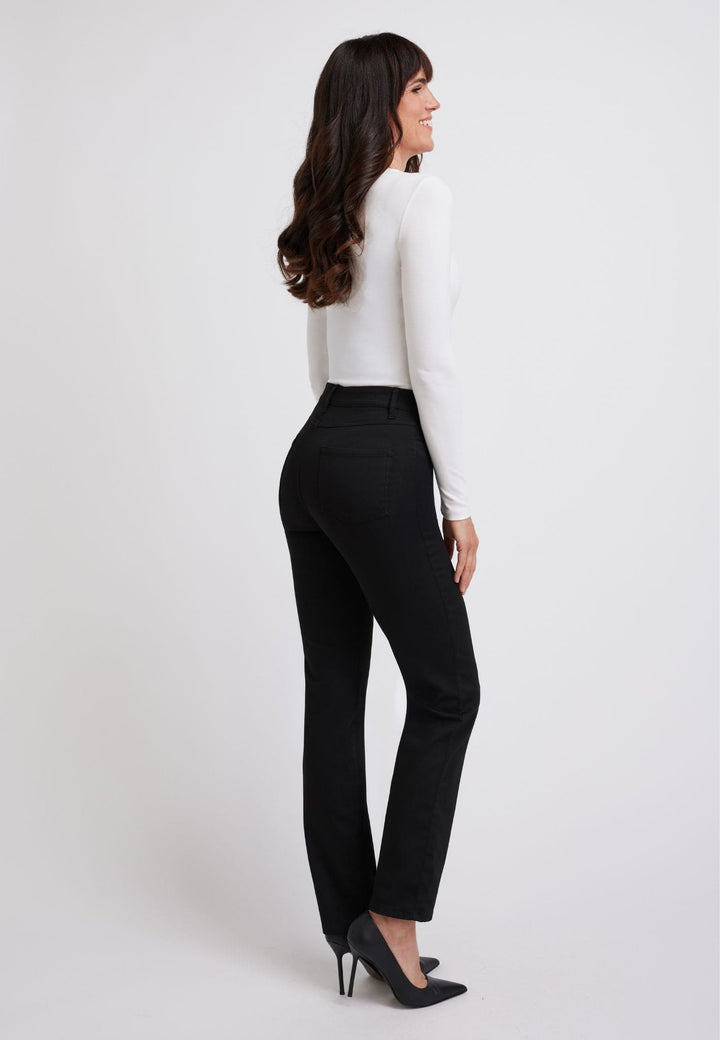 wonderjeans High Waist Straight Black Techno Premium